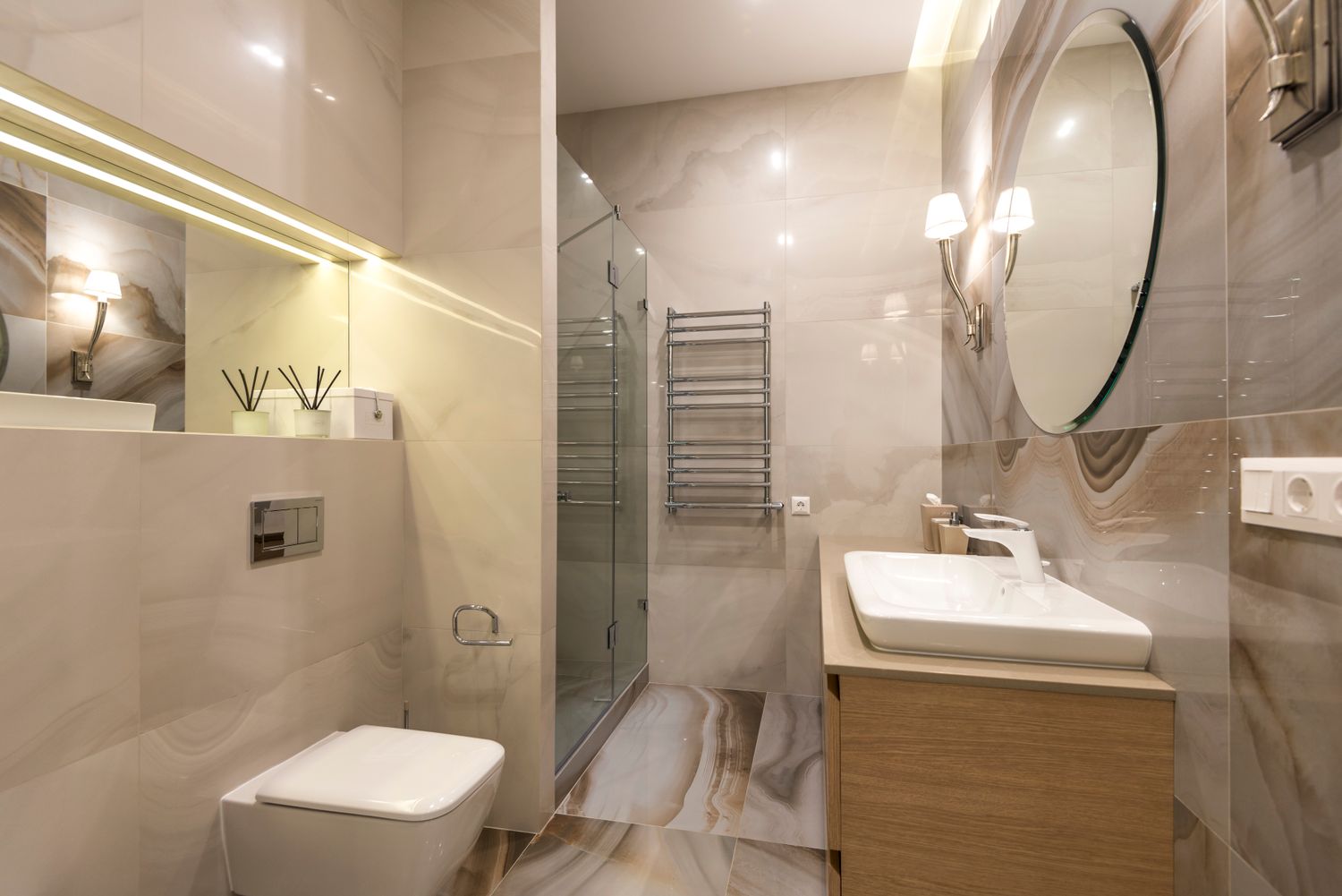 A beautiful bathroom remodel by KJ Quick Fix