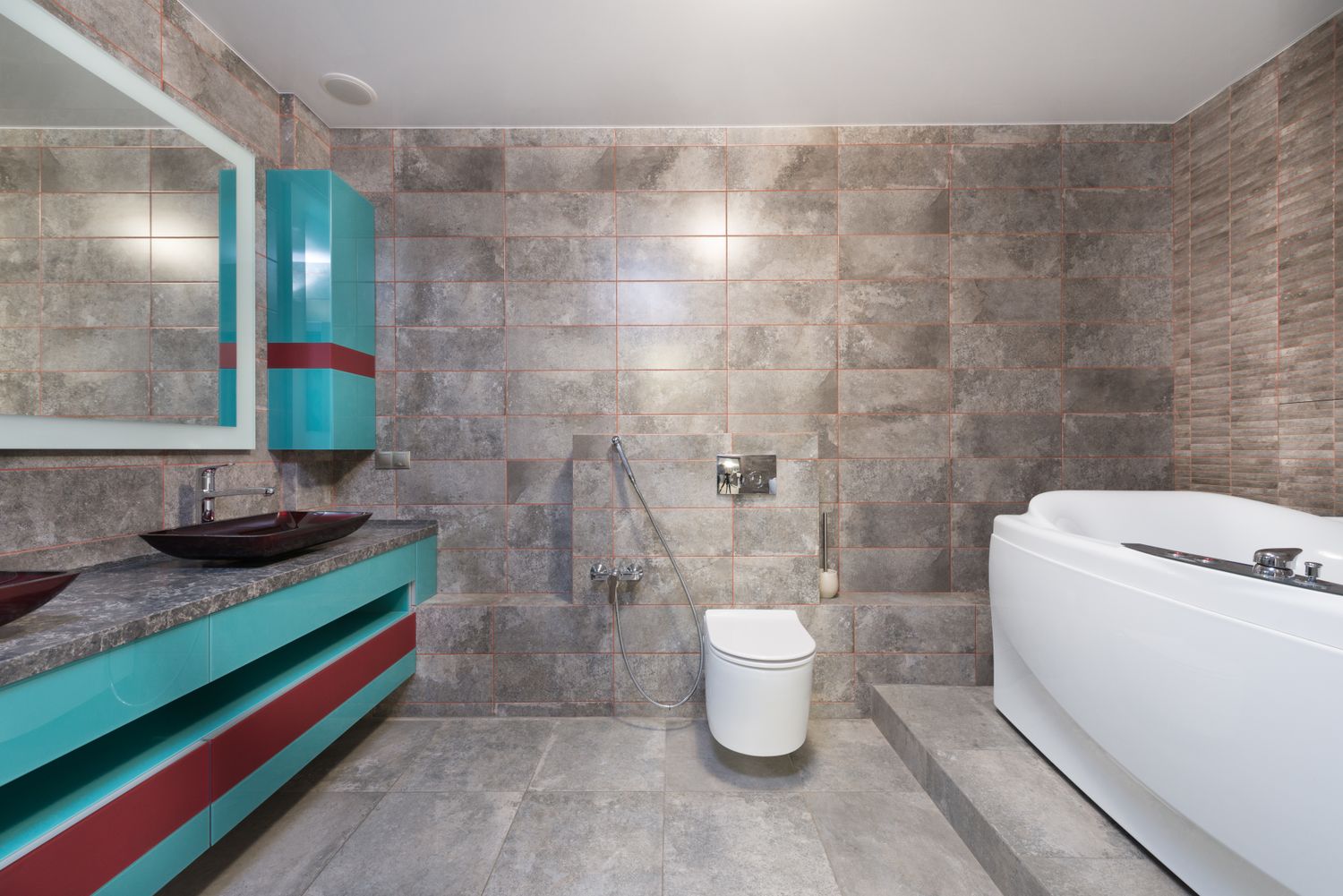 Tiled bathroom